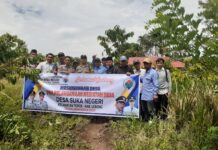 Pemdes Suka Negri Bangun Pembukaan Jalan Baru