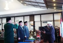 Iswahyudi Resmi Dilantik sebagai Direktur Utama Bank Bengkulu