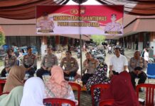 Kapolres Bengkulu Utara Gelar Ngobrol Bareng Kamtibmas Bersama IKAD di Pasar Purwodadi Arga Makmur