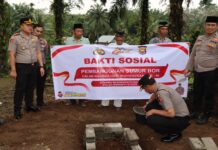 Peletakan Batu Pertama Pembangunan Sumur Bor, Kapolres BU : Harapkan Manfaat Nyata Untuk Masyarakat
