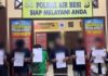 Polsek Air Besi Amankan 6 remaja aksi kenakalan remaja terkait Viral Aksi “Pocong” di Lintas Arga Makmur – Bengkulu
