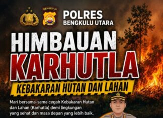 Cegah Karhutla, Polres Bengkulu Utara Ingatkan Sanksi Pidana Penjara 15 Tahun dan Denda Rp15 Miliar