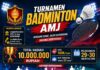 Kuota Hanya 32 Tim, Turnamen Badminton AMJ Bengkulu Justru Meledak! Sebanyak 69 Tim Berebut Tampil